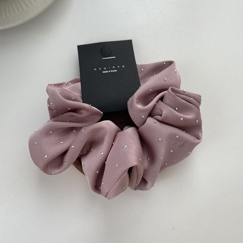 Starry Rhinestone Satin Scrunchie – Vintage Style - IGC020