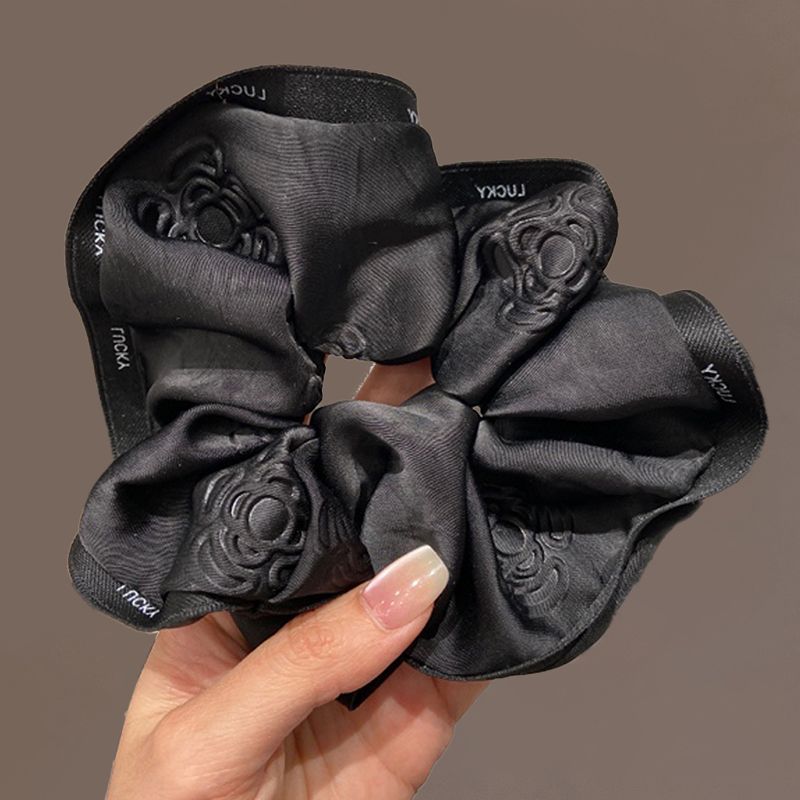 Casual Scrunchie – New Black Hair Tie - IGC022