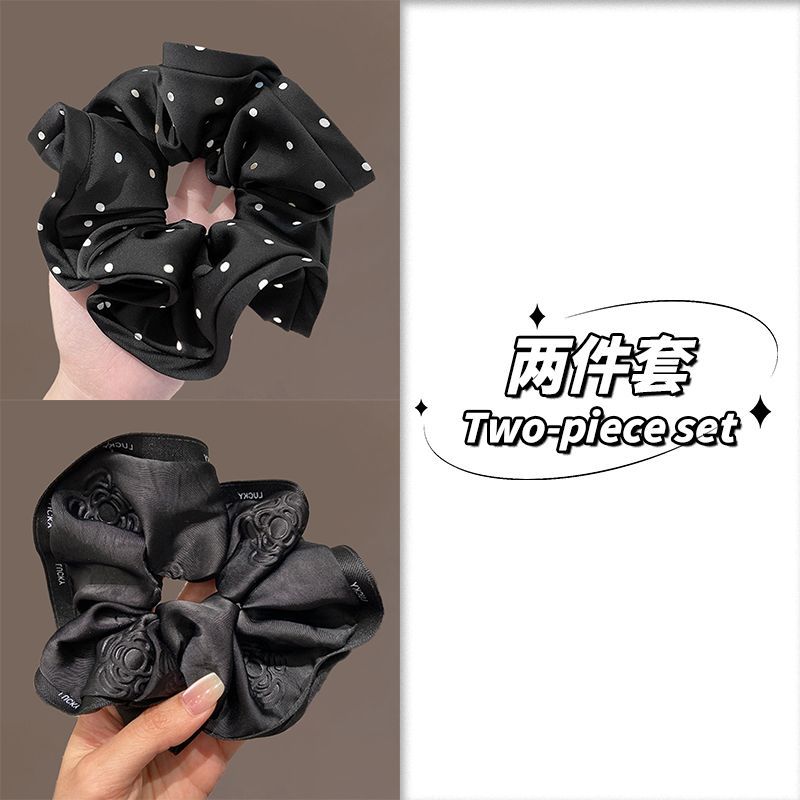 Casual Scrunchie – New Black Hair Tie - IGC022