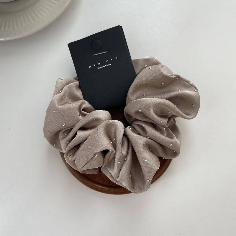 Starry Rhinestone Satin Scrunchie – Vintage Style - IGC020