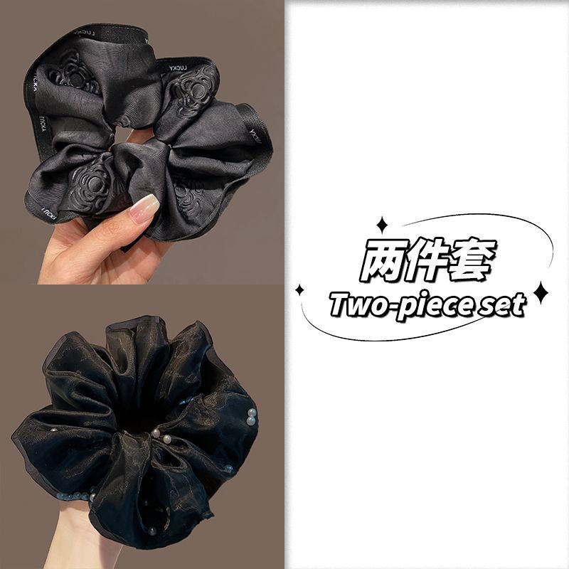 Casual Scrunchie – New Black Hair Tie - IGC022