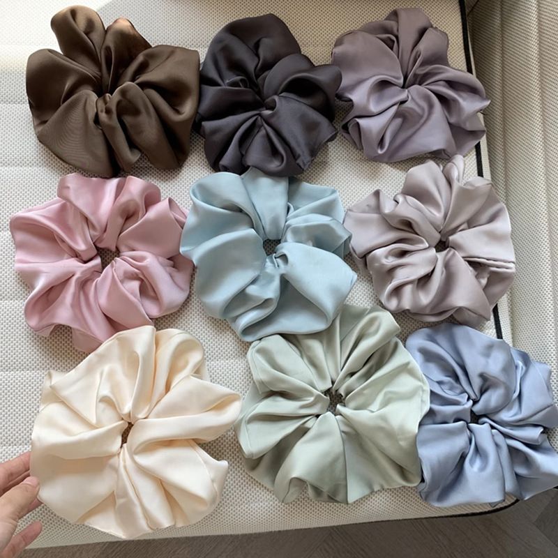 Satin-Scrunchie aus Frankreich – Haargummi mit hoher Elastizität - IGB021