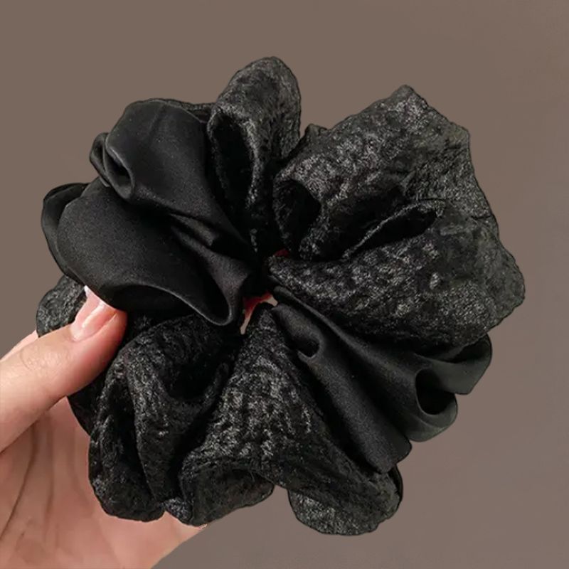 Casual Scrunchie – New Black Hair Tie - IGC022