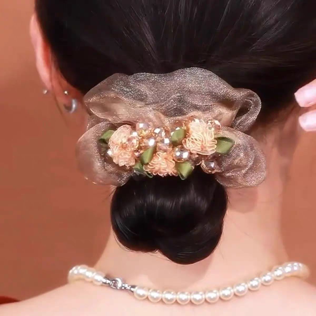 New Wisteria Scrunchie – Elegant Hair Tie - IGC021