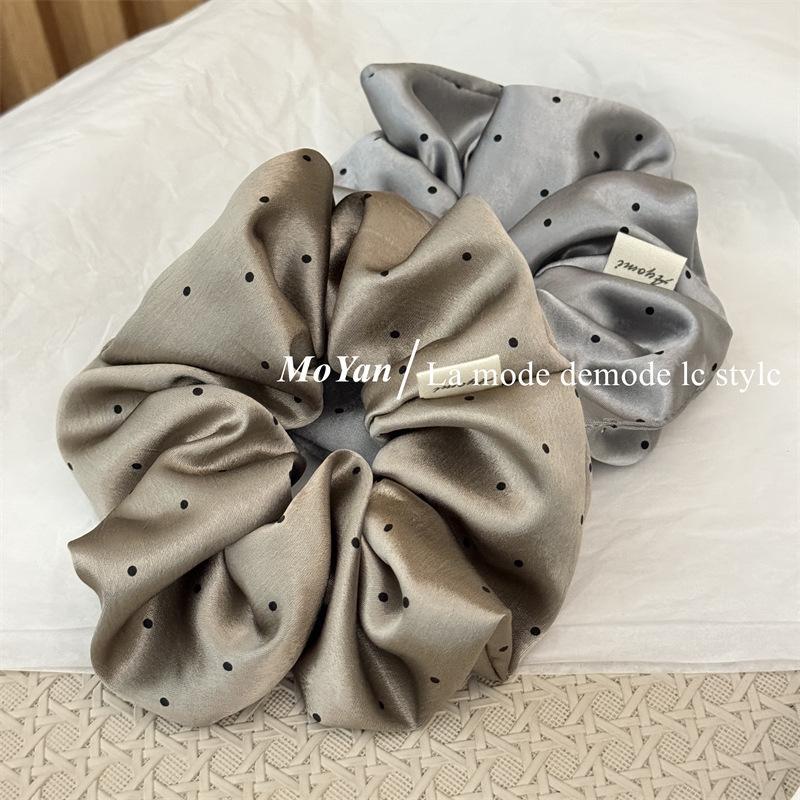 Polka Dot Scrunchie – High Ponytail Hair Tie - IGB006