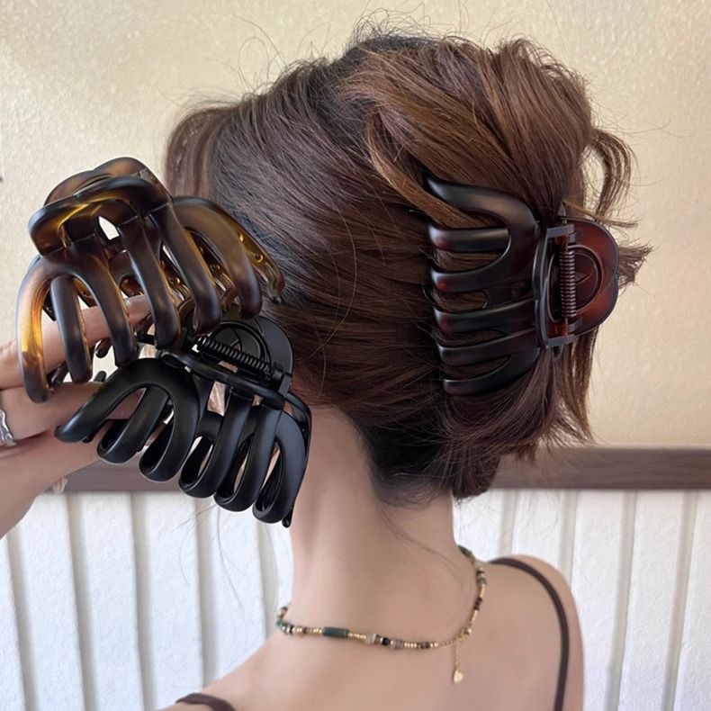 Large Matte Hair Claw Clip - Strong Hold Jaw Clip for Thick Hair - IGB009