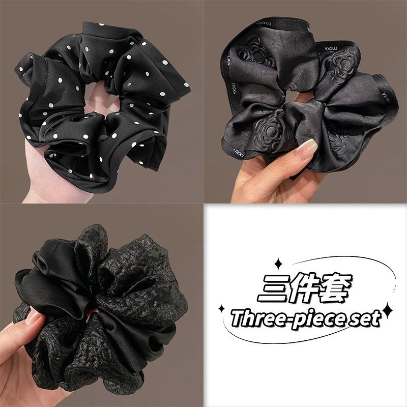 Casual Scrunchie – New Black Hair Tie - IGC022