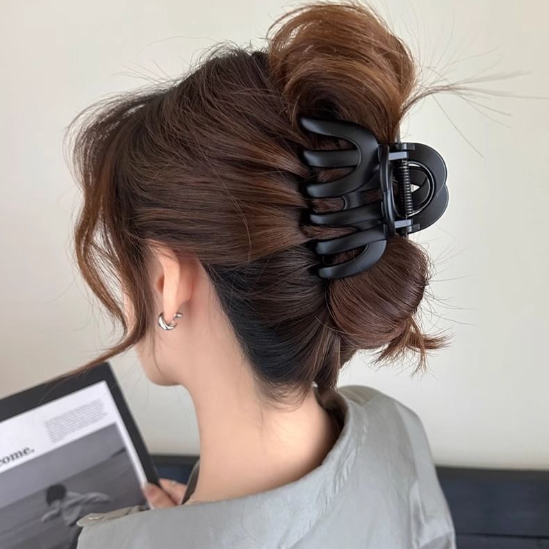 Large Matte Hair Claw Clip - Strong Hold Jaw Clip for Thick Hair - IGB009