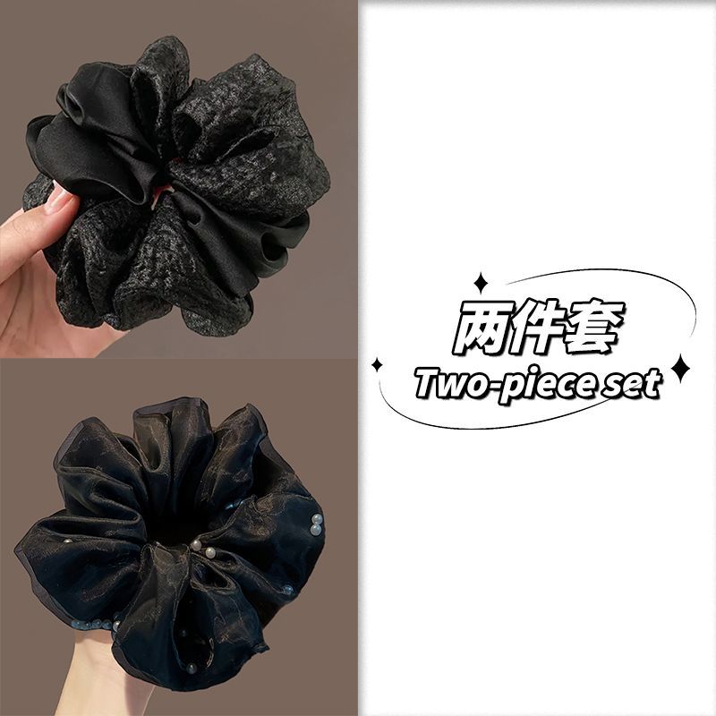 Casual Scrunchie – New Black Hair Tie - IGC022