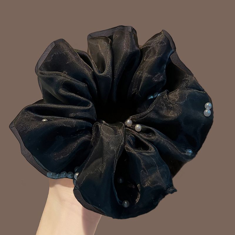 Casual Scrunchie – New Black Hair Tie - IGC022