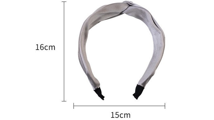100% Silk Polka - Dot Twist Headband for Women
