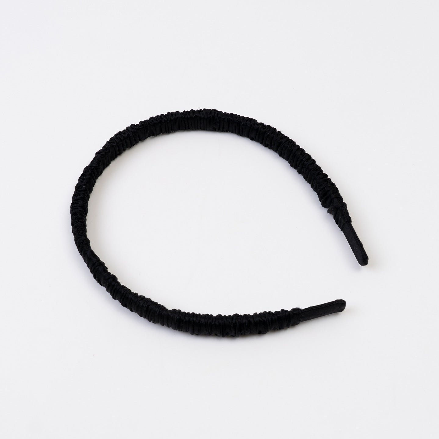 Light blue, pink, gray, and black 100% silk scrunchies-6
