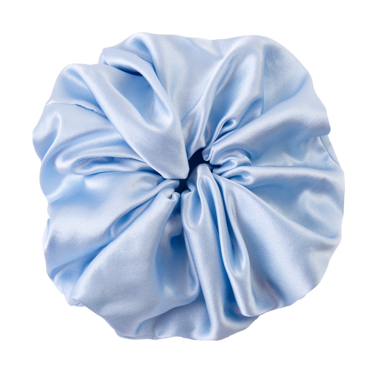 Polka - dot and solid color silk scrunchies-12