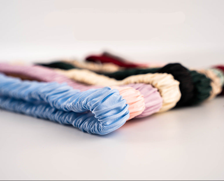2CM Wide 100% Mulberry Silk Scrunchie – Soft Hair Tie for Face Washing