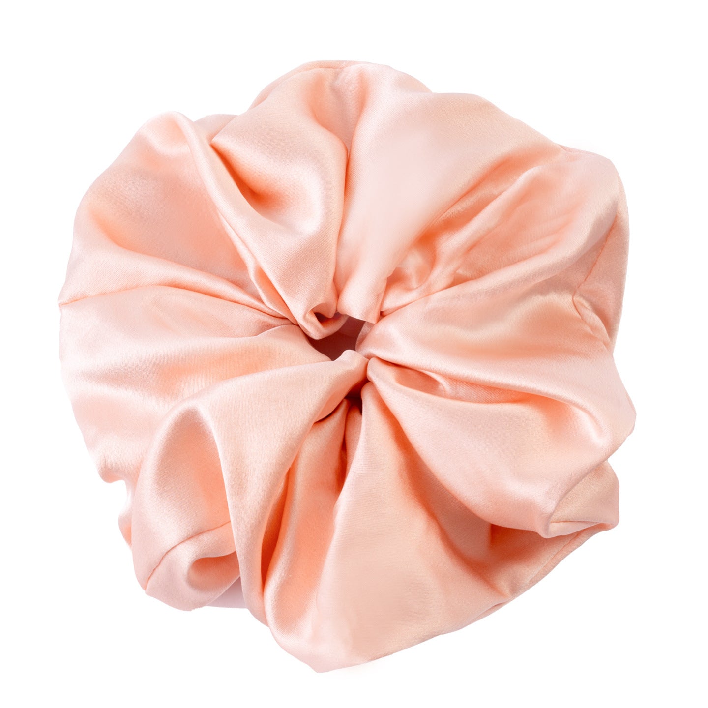 Polka - dot and solid color silk scrunchies-14