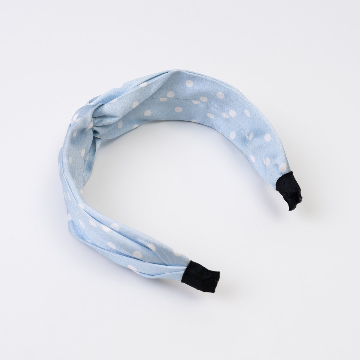 Pink, yellow, and blue polka - dot 100% silk headbands-16