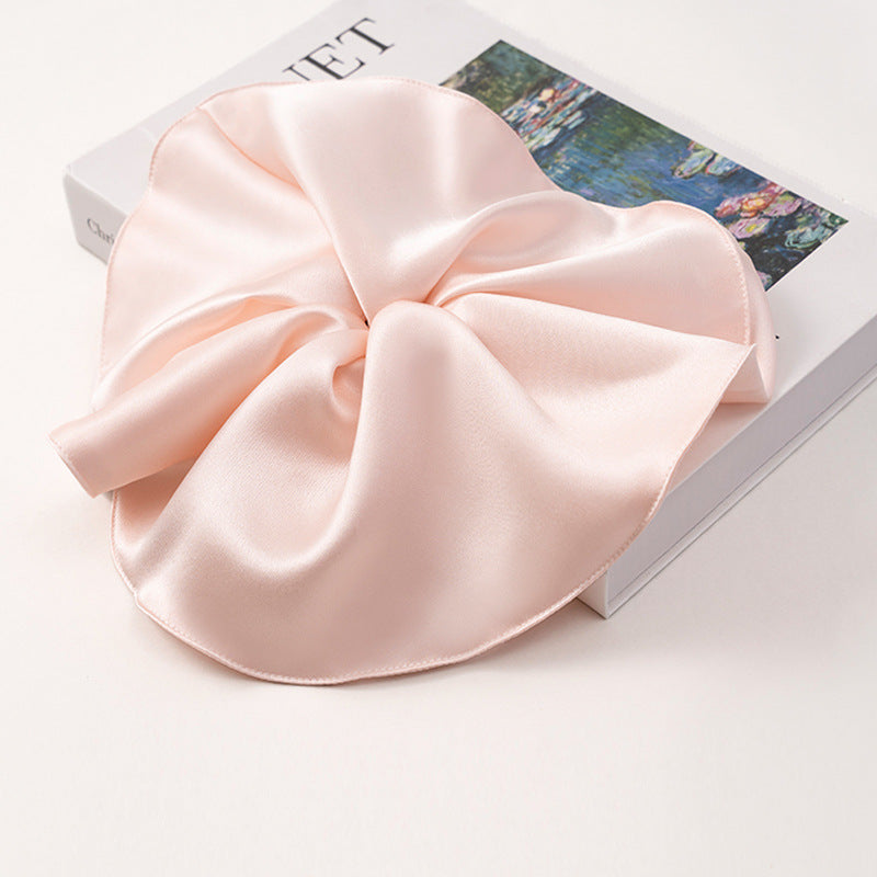 Red, pink, and ivory 100% silk scrunchies-2