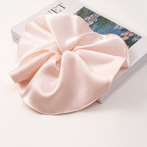 Red, pink, and ivory 100% silk scrunchies-2