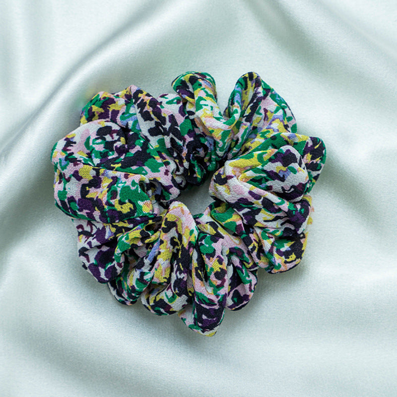 Assorted colors 100% silk scrunchies-19