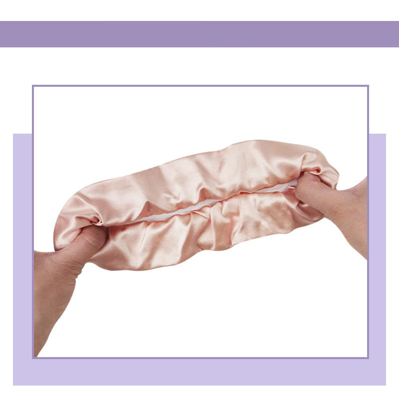 Soft - colored 100% silk scrunchies in peach, light - pink, and mint - green-5