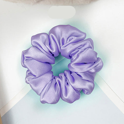 A variety of colored 100% silk scrunchies-15