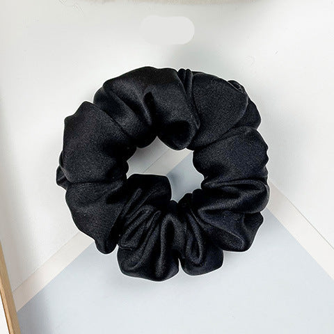 A variety of colored 100% silk scrunchies-6