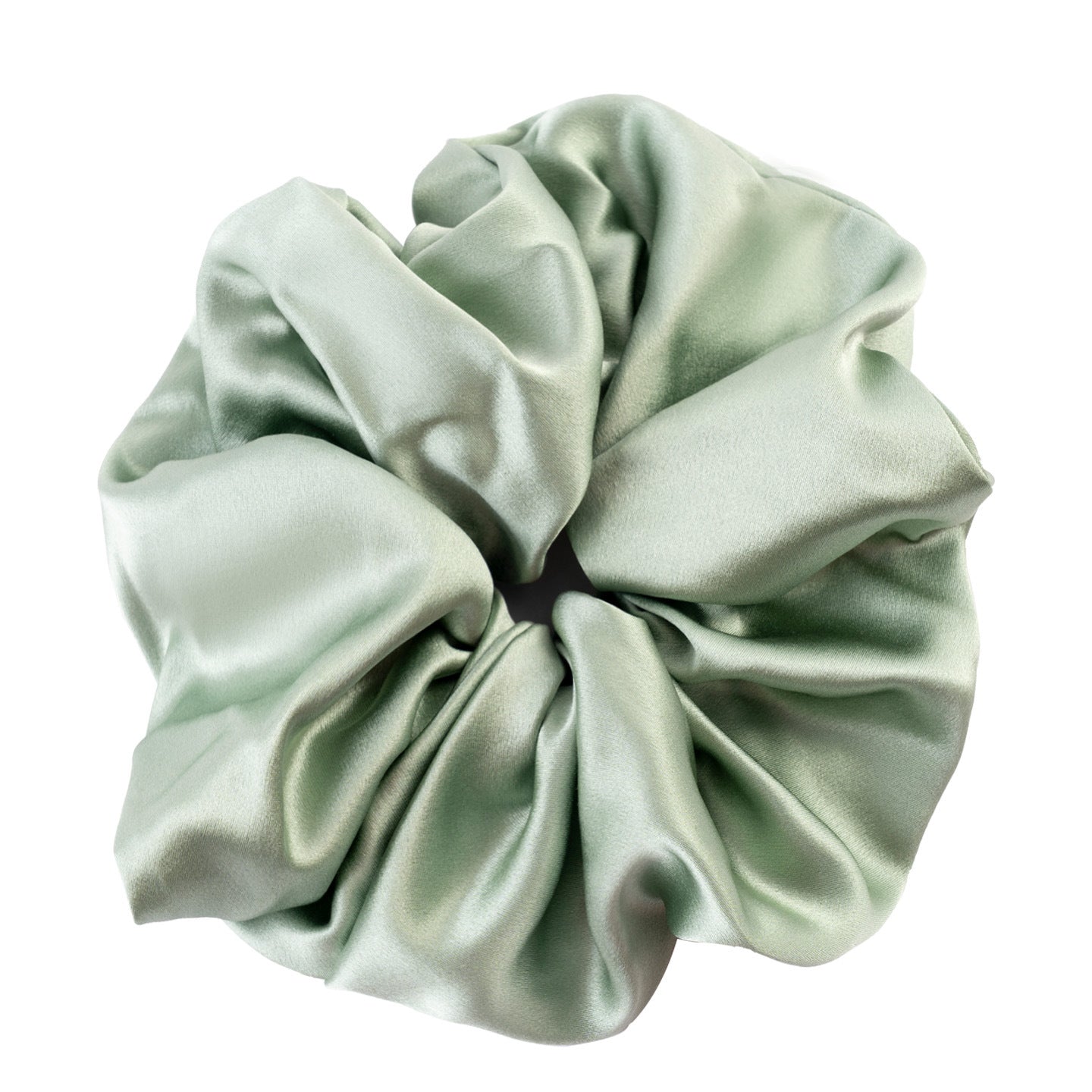 Polka - dot and solid color silk scrunchies-13