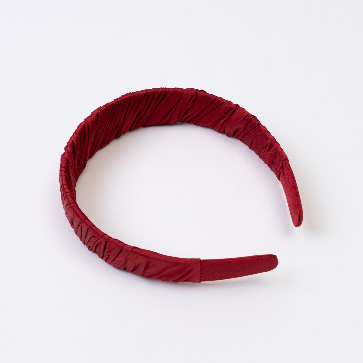 Burgundy and beige 100% silk headbands-10