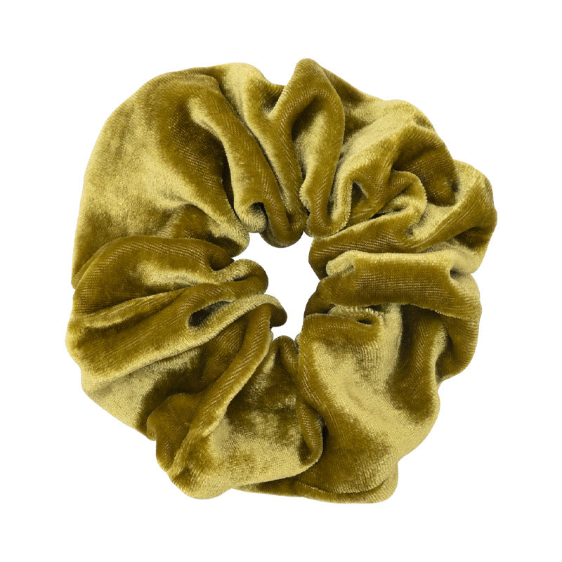 Black, Navy, and Gold 100% Silk Scrunchies-5