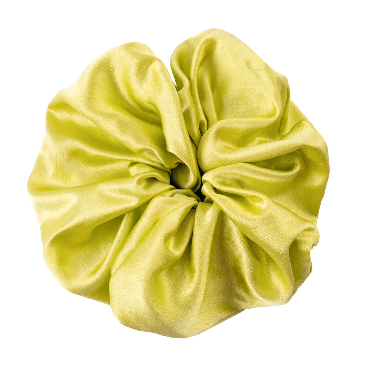 Polka - dot and solid color silk scrunchies-17