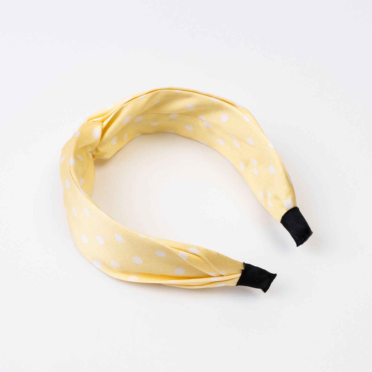 Pink, yellow, and blue polka - dot 100% silk headbands-14
