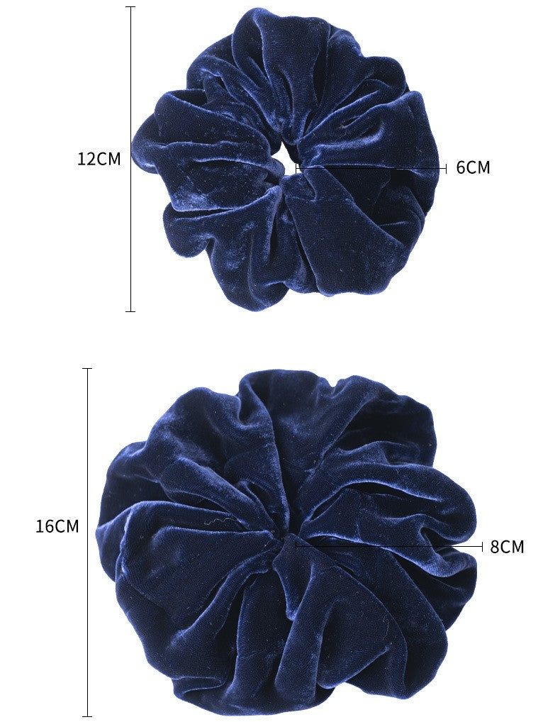 100% Silk Scrunchie: Retro Style Velvet Like Hair Accessories