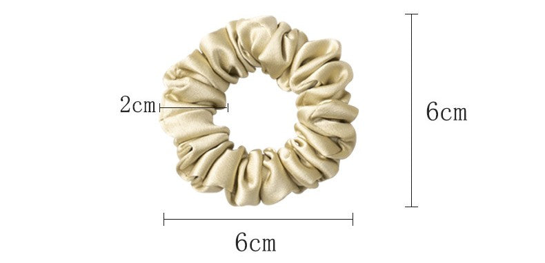 100% Silk Scrunchie - Elegant Solid Color Hair Accessory