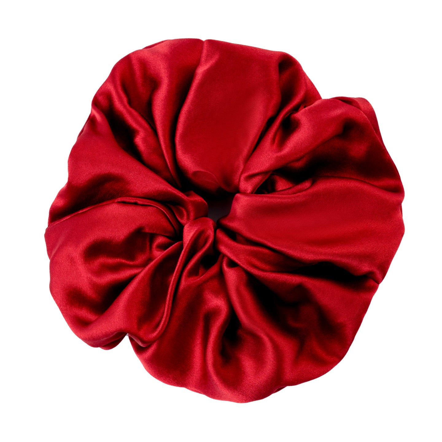 Polka - dot and solid color silk scrunchies-19