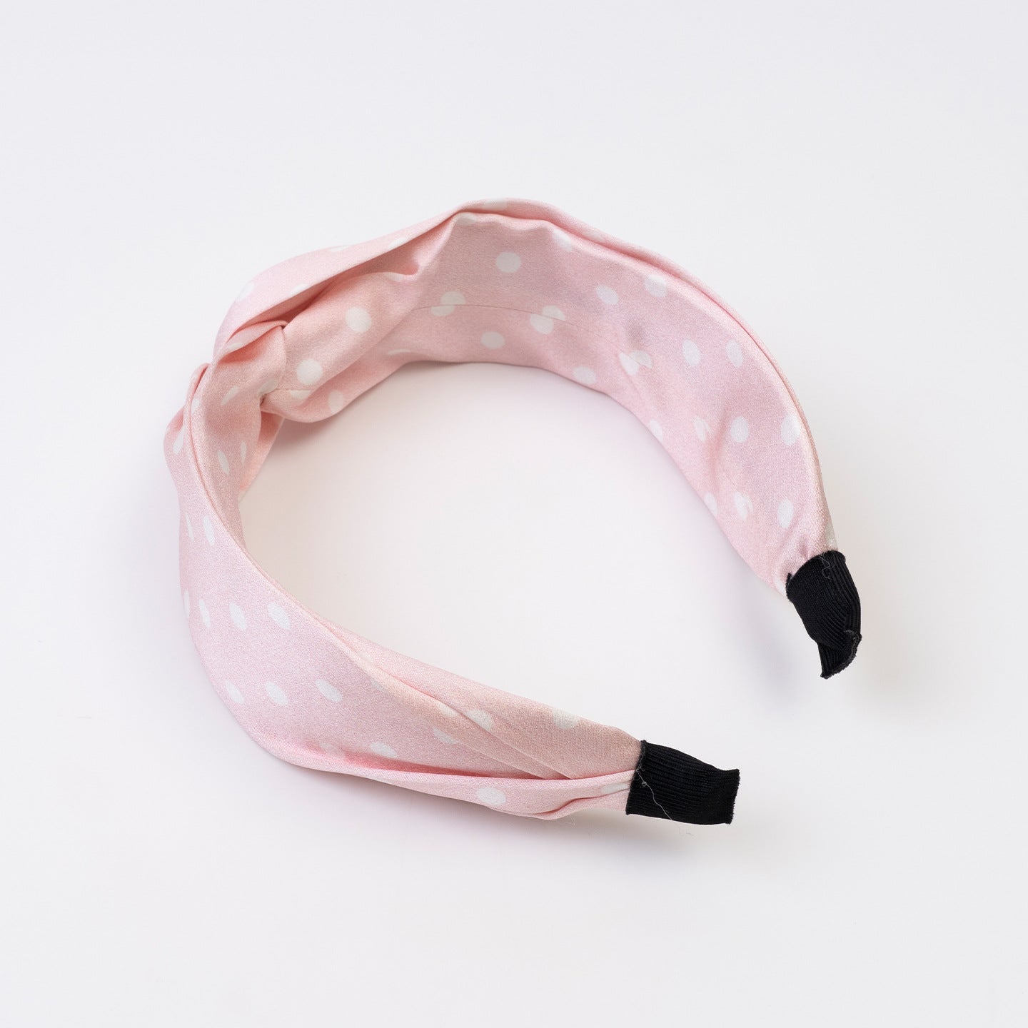 Pink, yellow, and blue polka - dot 100% silk headbands-15