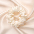 Various colored 100% silk scrunchies-6