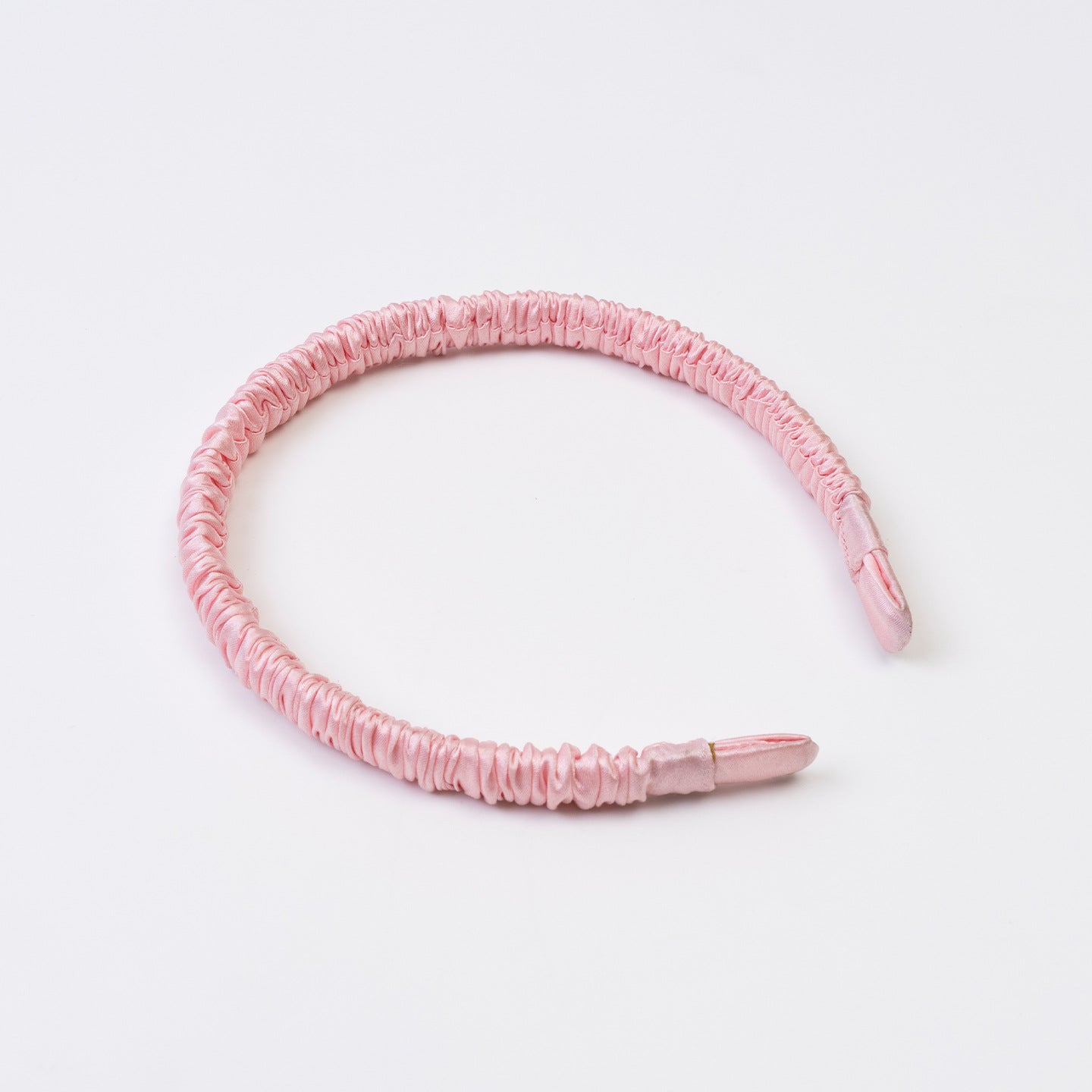 Light blue, pink, and brown 100% silk headbands-10