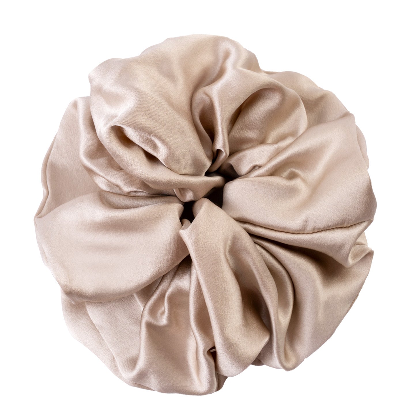 Polka - dot and solid color silk scrunchies-9