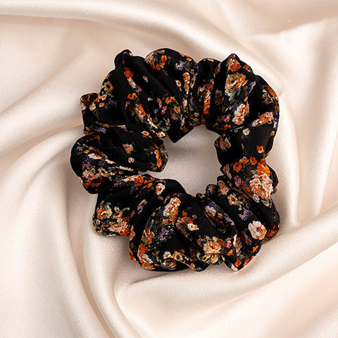 Assorted colors 100% silk scrunchies-38