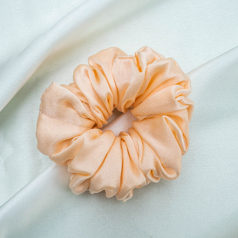 Various colored 100% silk scrunchies-10