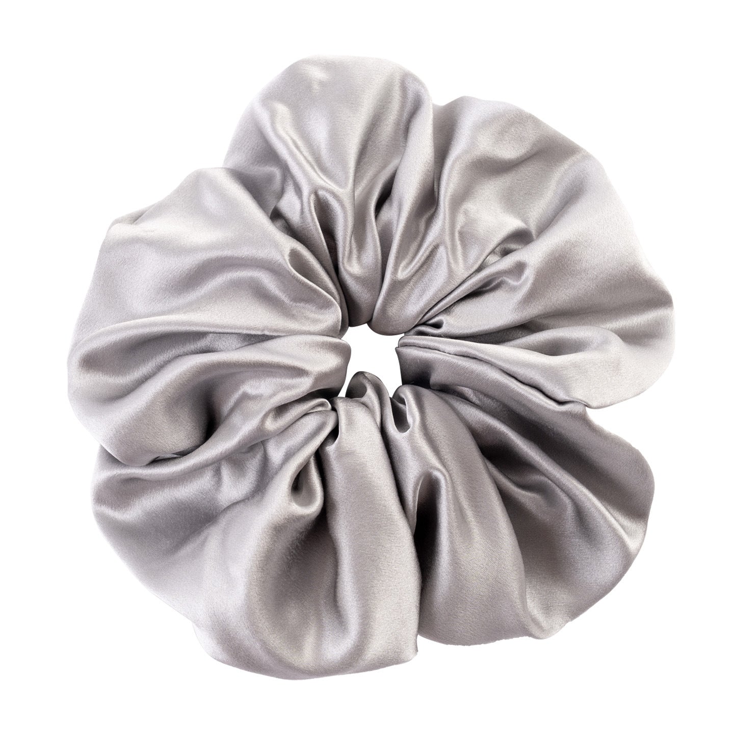 Polka - dot and solid color silk scrunchies-10