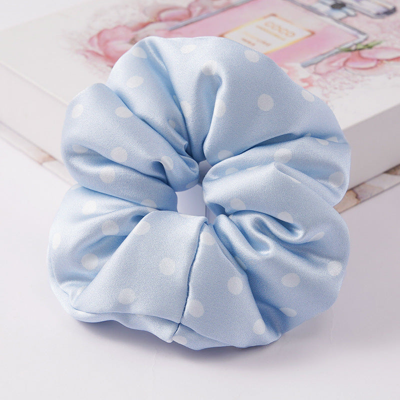Soft pink, beige, and light gray 100% silk scrunchies-20