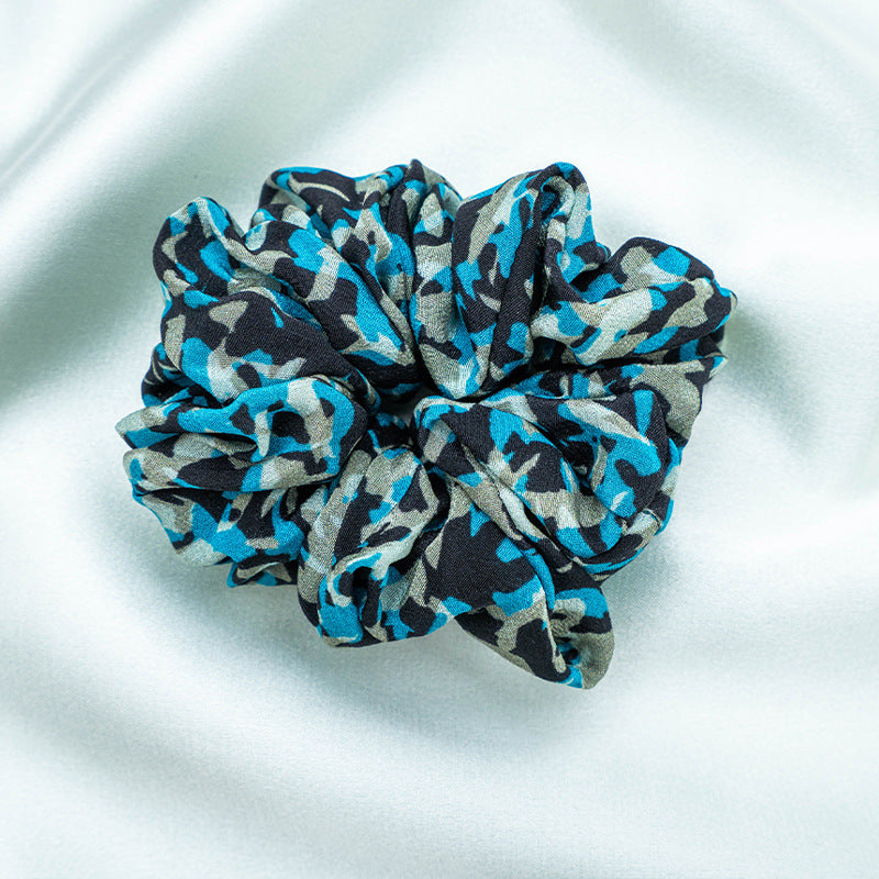 Assorted colors 100% silk scrunchies-18