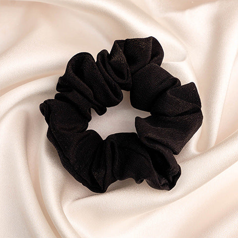 Assorted colors 100% silk scrunchies-6