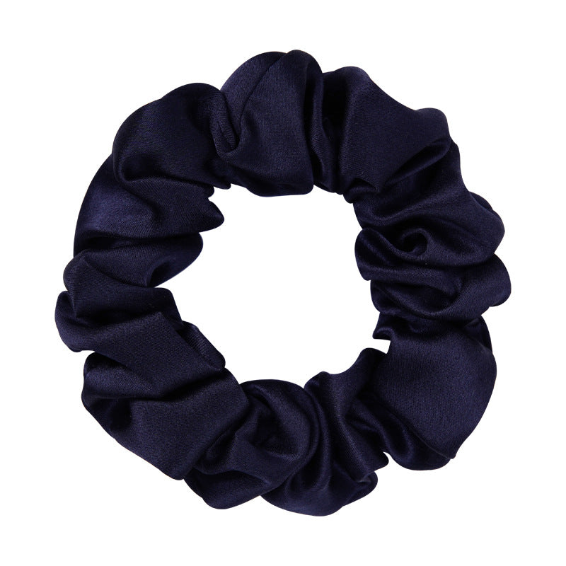 A lilac 100% silk scrunchie-5