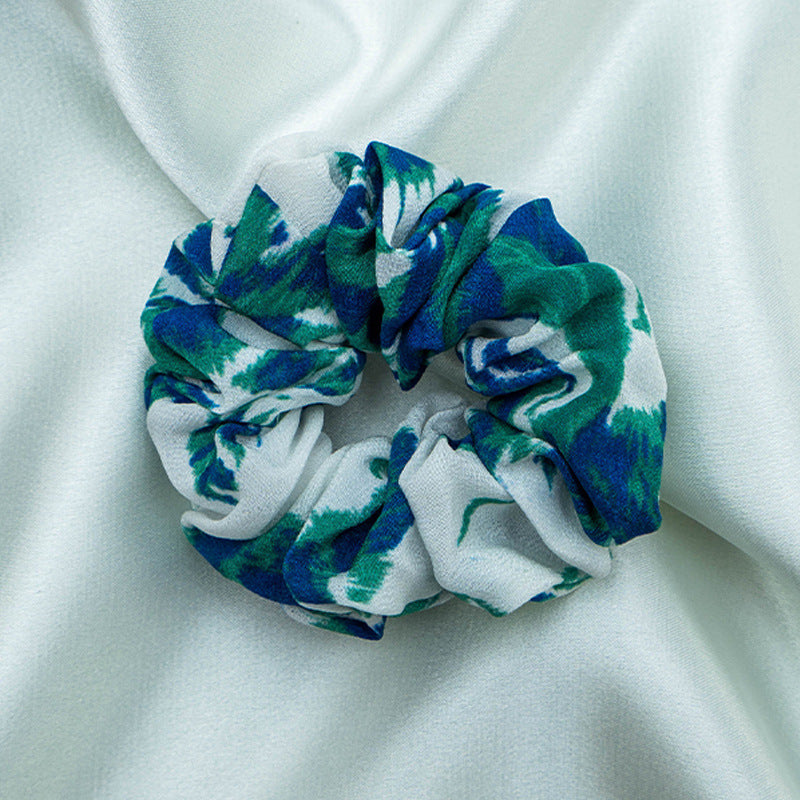 Assorted colors 100% silk scrunchies-11