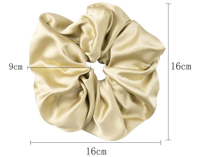 100% Silk Scrunchie - Elegant Solid Color Hair Accessory