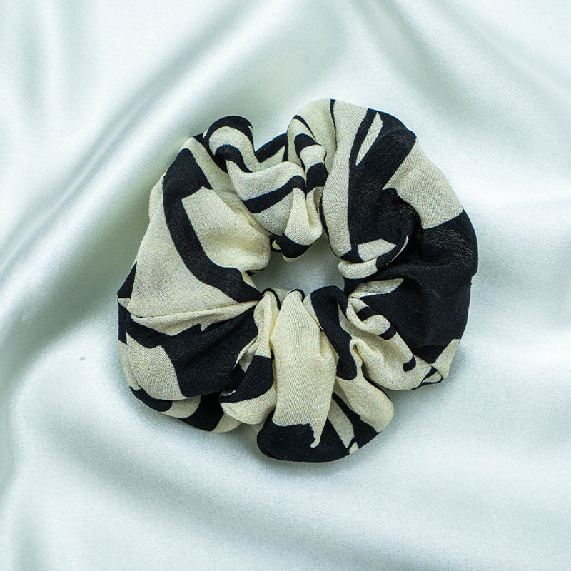 Assorted colors 100% silk scrunchies-17
