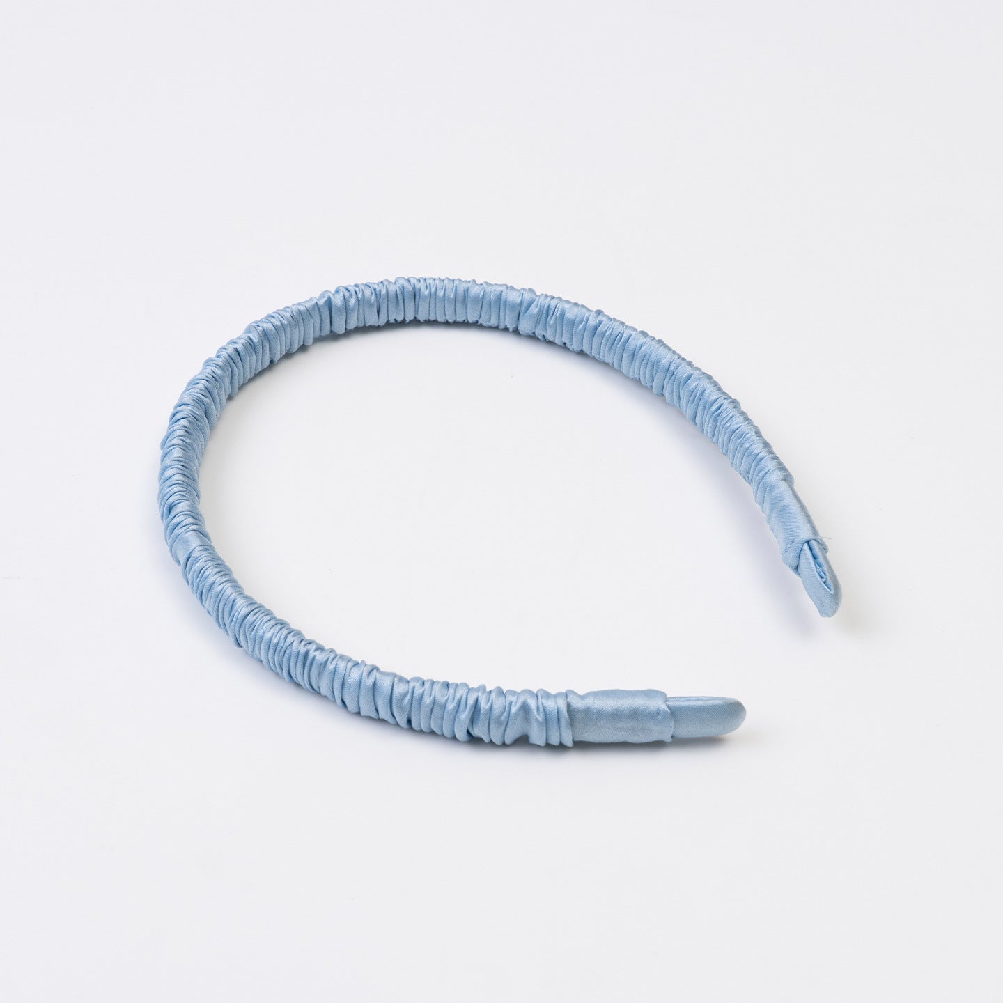 Light blue, pink, and brown 100% silk headbands-9