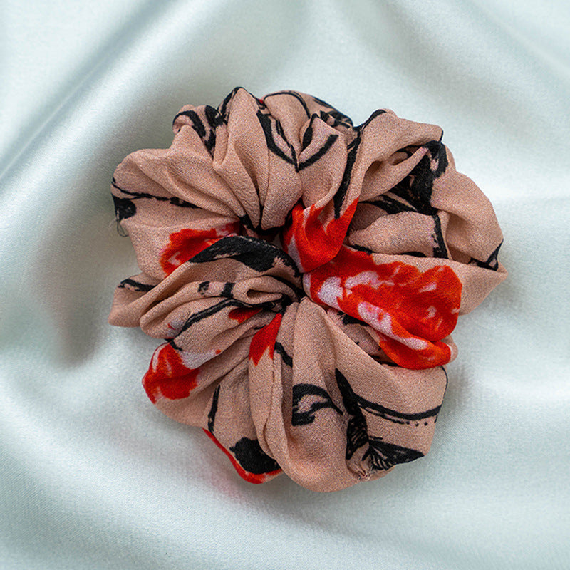 Assorted colors 100% silk scrunchies-2